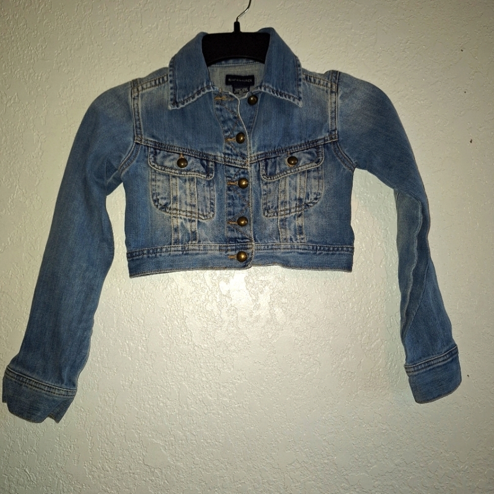 Ralph Lauren Girls S/7 Cropped Denim Jacket